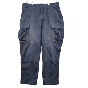 5.11 Tactical 74003 Men's Tactical Pants Blue XL Pockets Comfort Cotton Blend